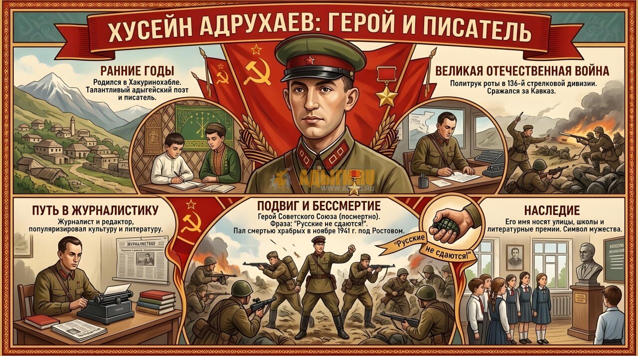 Инфографика: Подвиг Хусейна Андрухаева