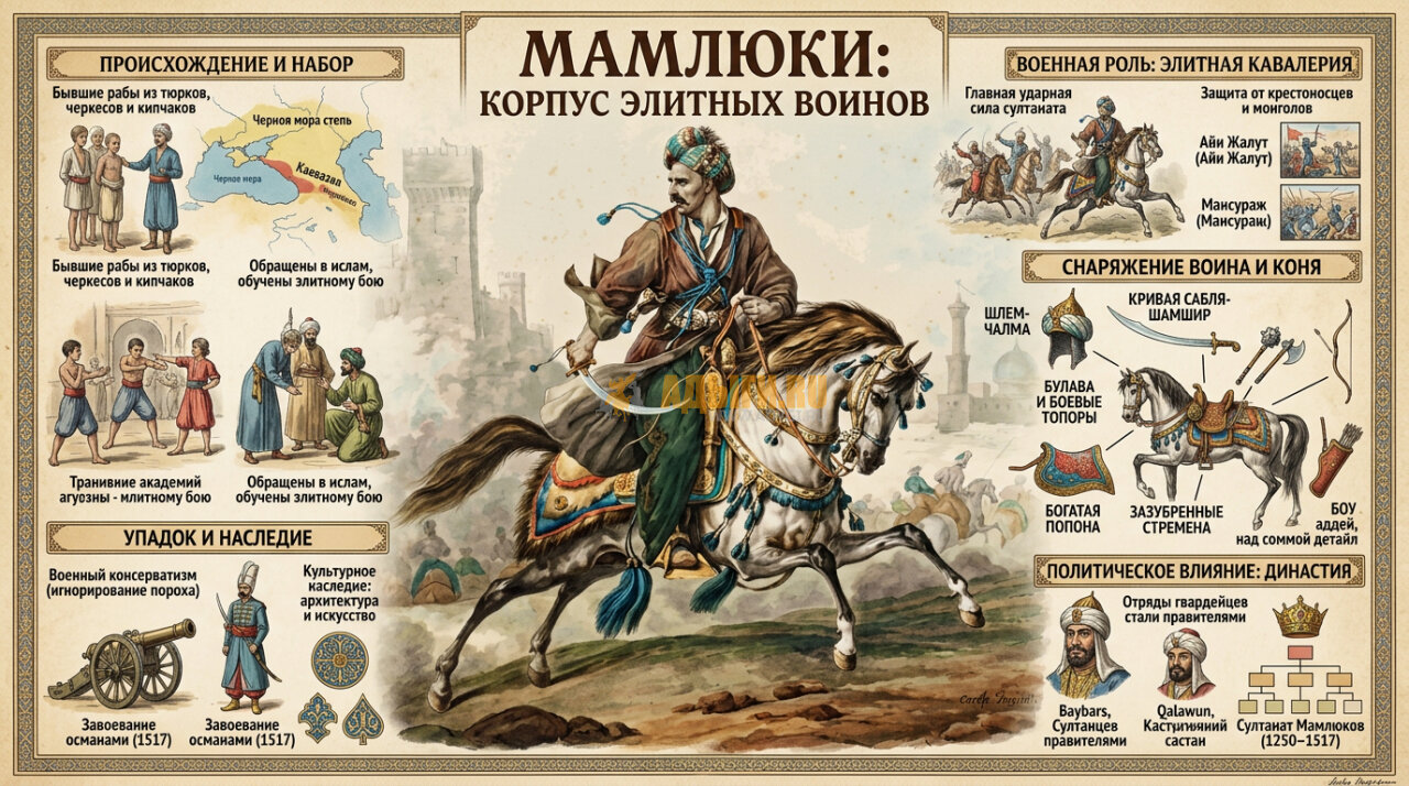 Инфографика: Кто же такие мамлюки?